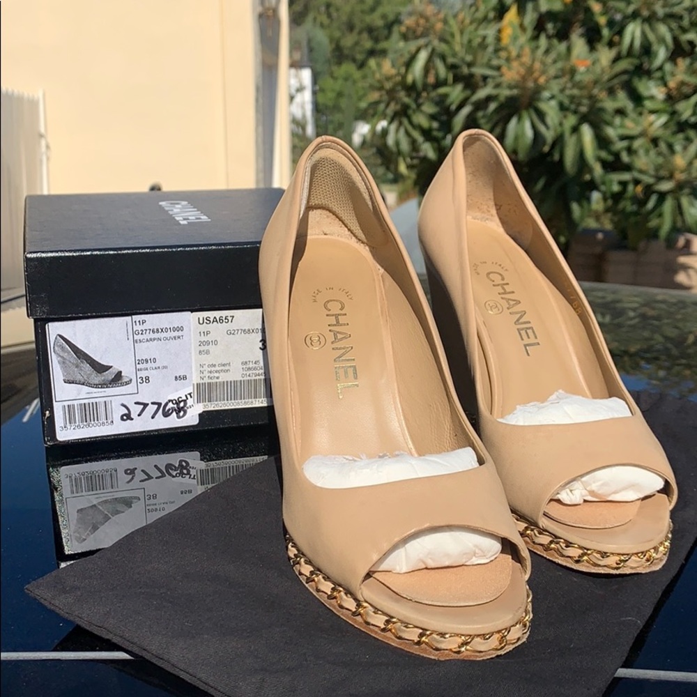 Chanel wedge Sandals